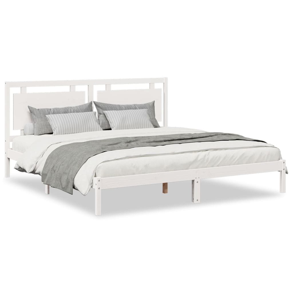 ekstra lang sengeramme uden madras 200x210 cm massivt træ