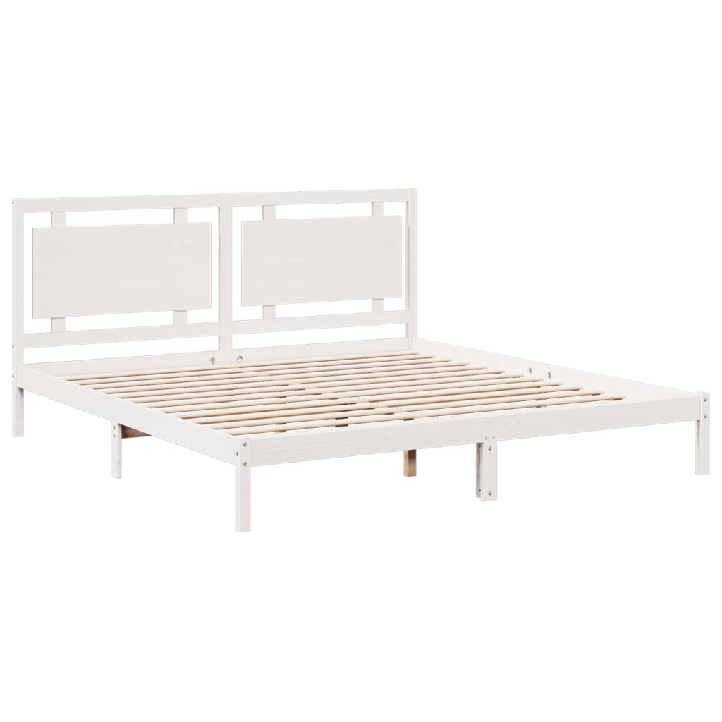 ekstra lang sengeramme uden madras 200x210 cm massivt træ