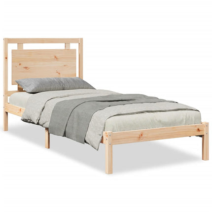 ekstra lang sengeramme uden madras 100x220 cm massivt træ