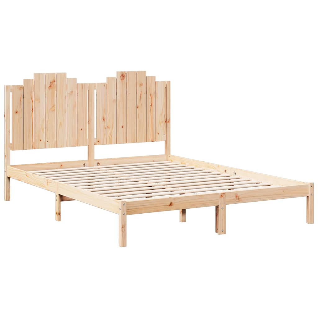 ekstra lang sengeramme uden madras 160x210 cm massivt træ