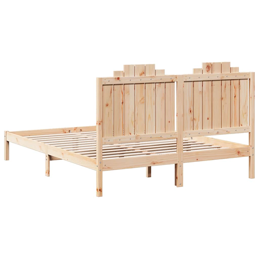 ekstra lang sengeramme uden madras 160x210 cm massivt træ
