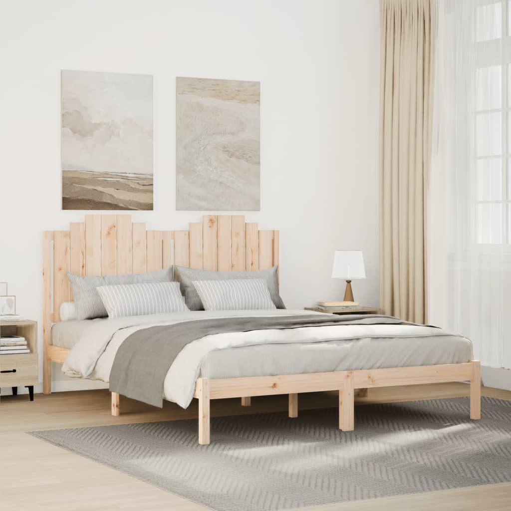ekstra lang sengeramme uden madras 160x210 cm massivt træ billede