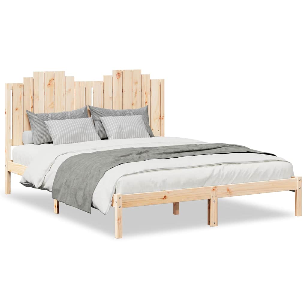 ekstra lang sengeramme uden madras 160x220 cm massivt træ