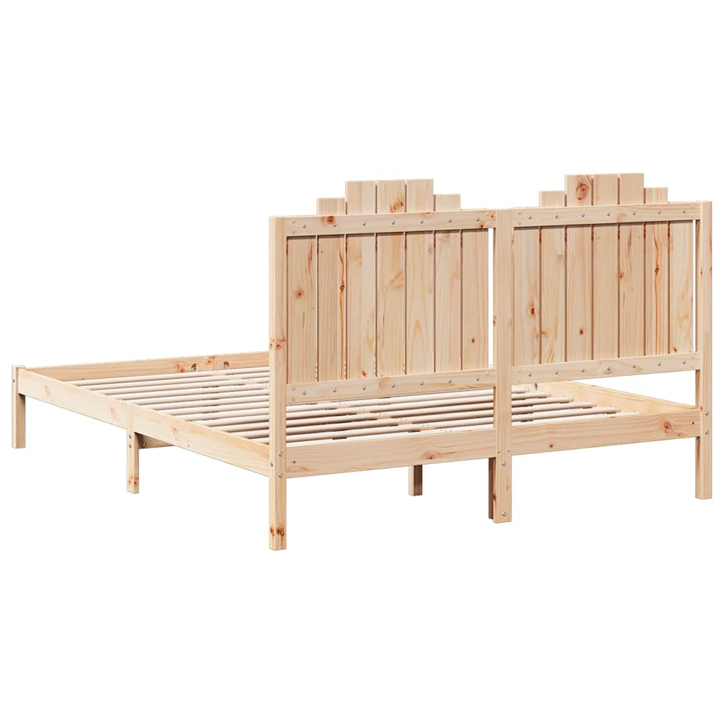 ekstra lang sengeramme uden madras 160x220 cm massivt træ