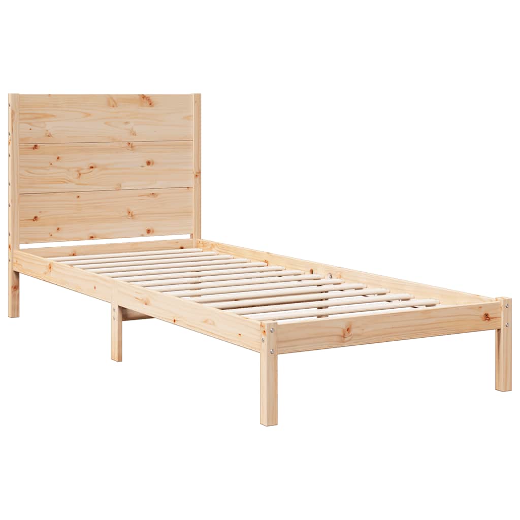 ekstra lang sengeramme uden madras 90x210 cm massivt træ