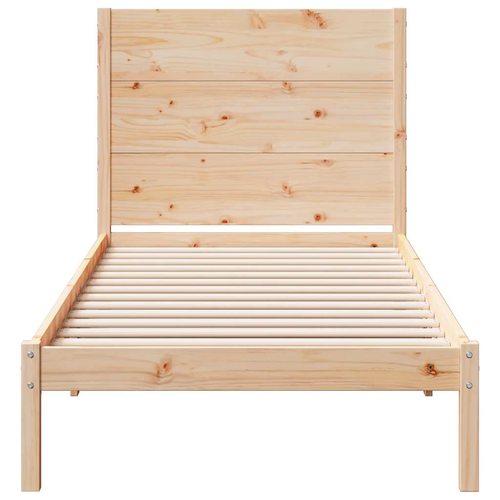 ekstra lang sengeramme uden madras 90x210 cm massivt træ