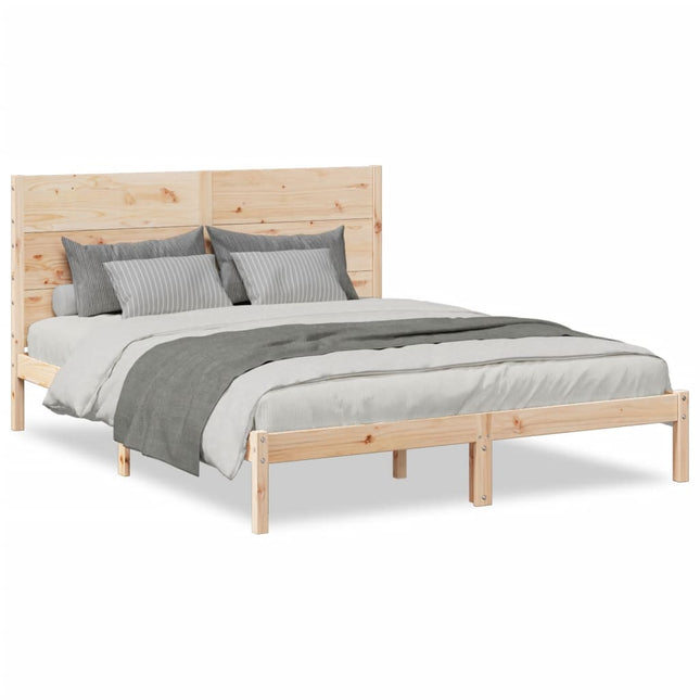 ekstra lang sengeramme uden madras 160x210 cm massivt træ