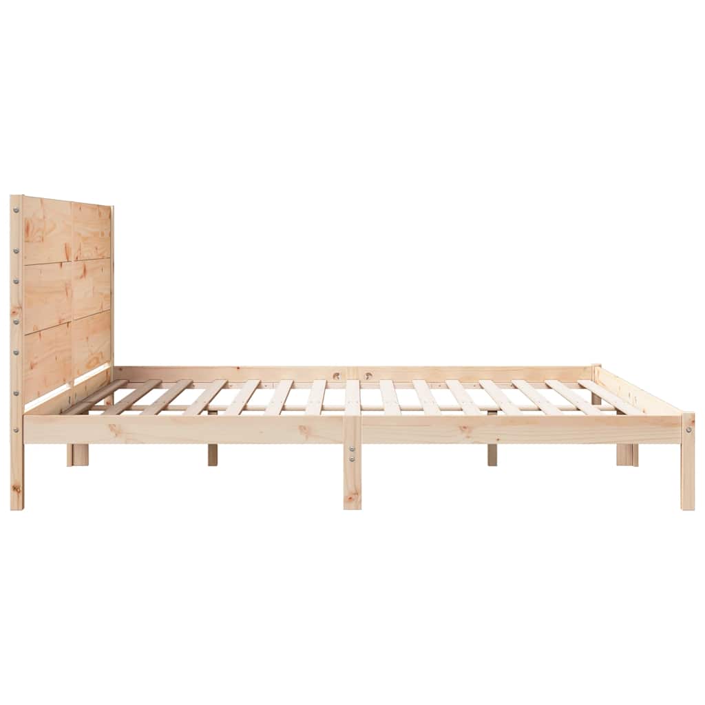 ekstra lang sengeramme uden madras 200x210 cm massivt træ