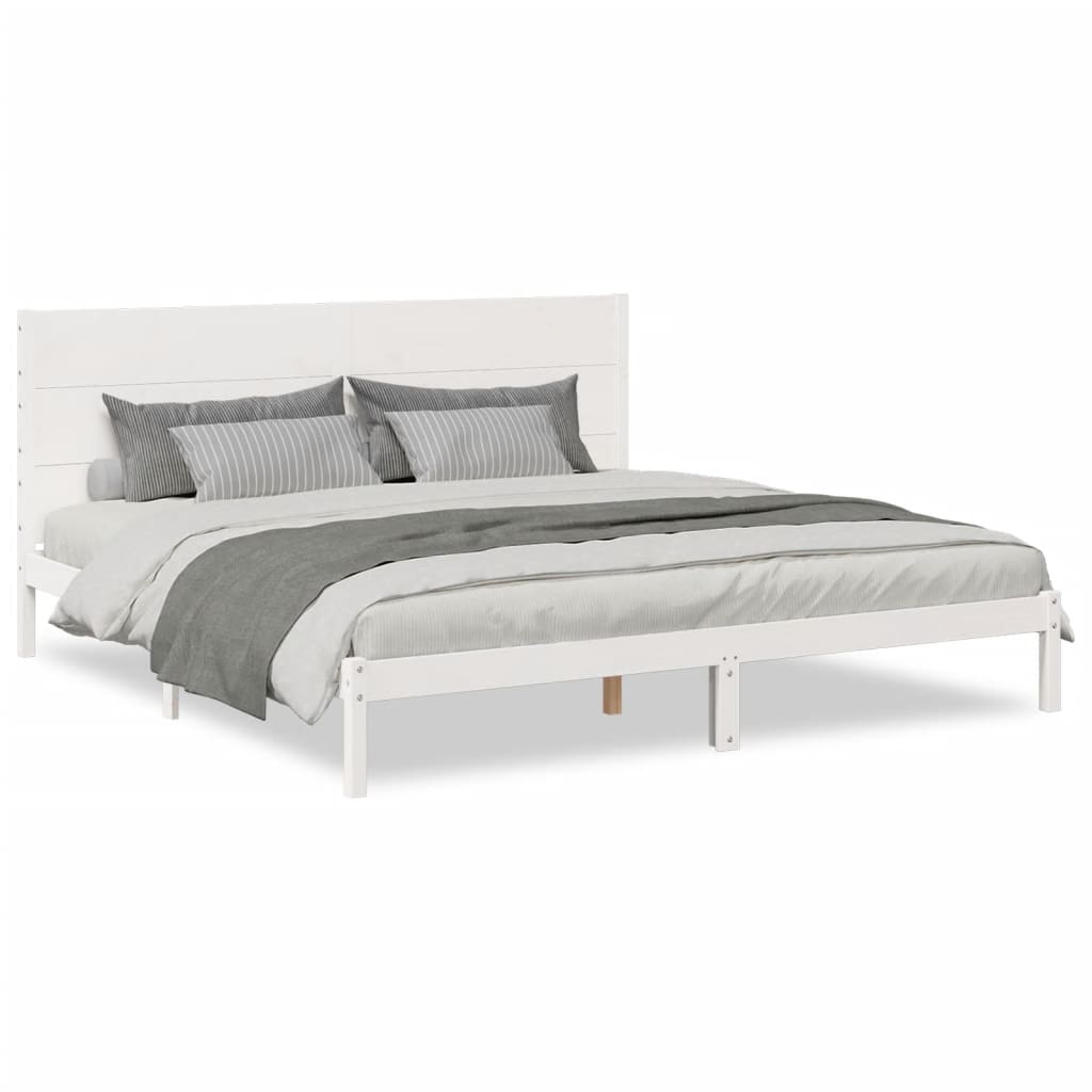 ekstra lang sengeramme uden madras 200x210 cm massivt træ