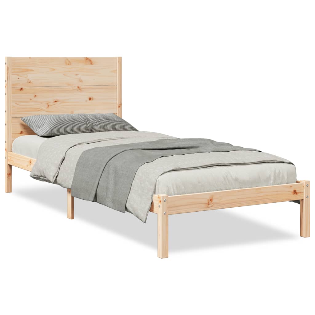 ekstra lang sengeramme uden madras 100x220 cm massivt træ