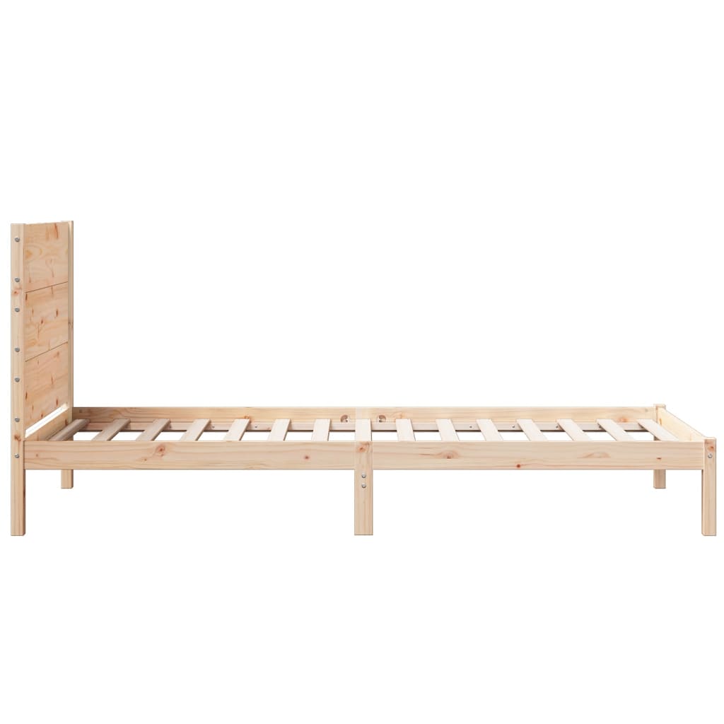 ekstra lang sengeramme uden madras 100x220 cm massivt træ