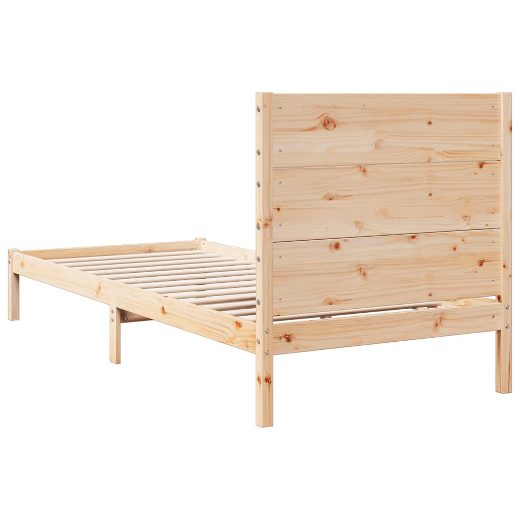ekstra lang sengeramme uden madras 100x220 cm massivt træ