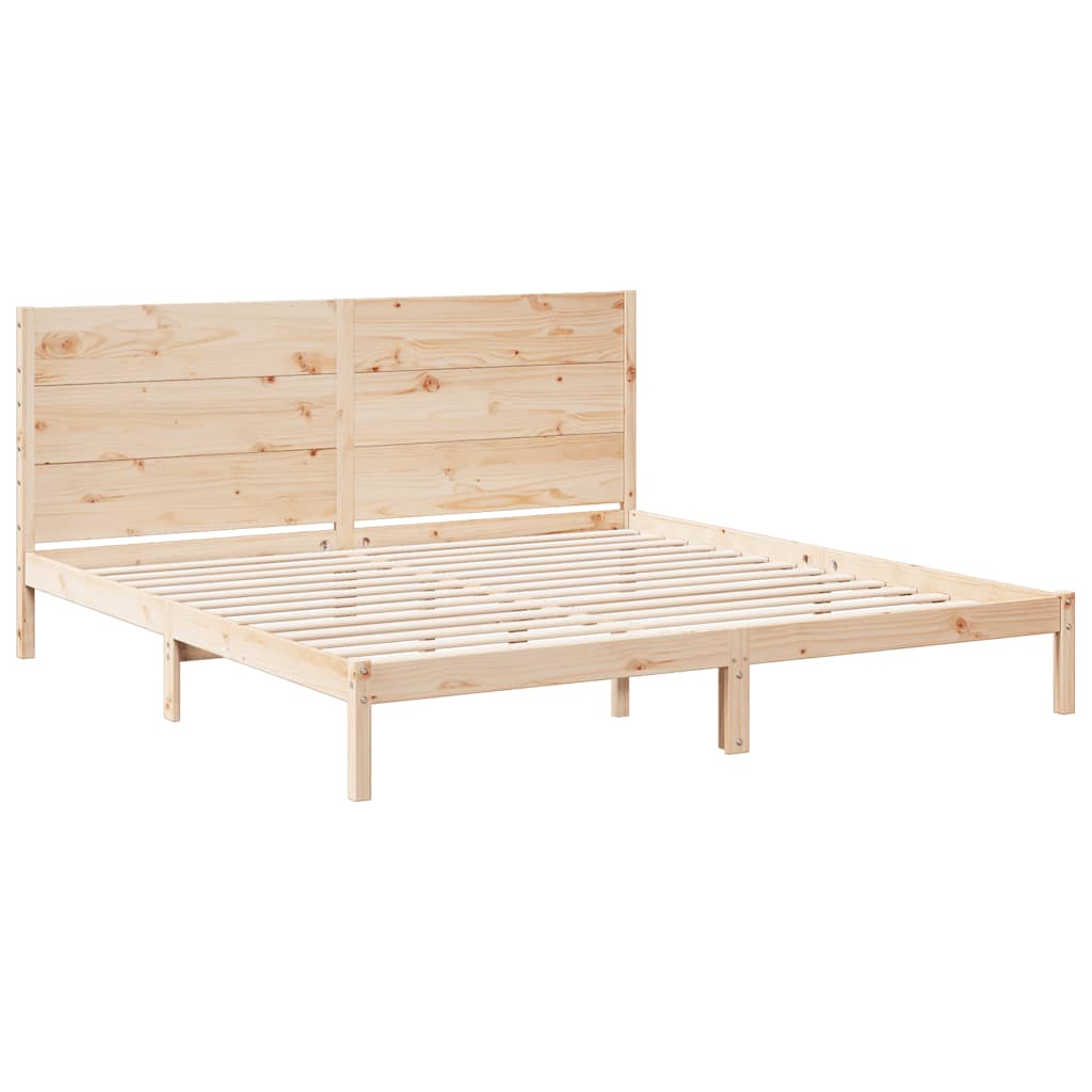 ekstra lang sengeramme uden madras 200x220 cm massivt træ