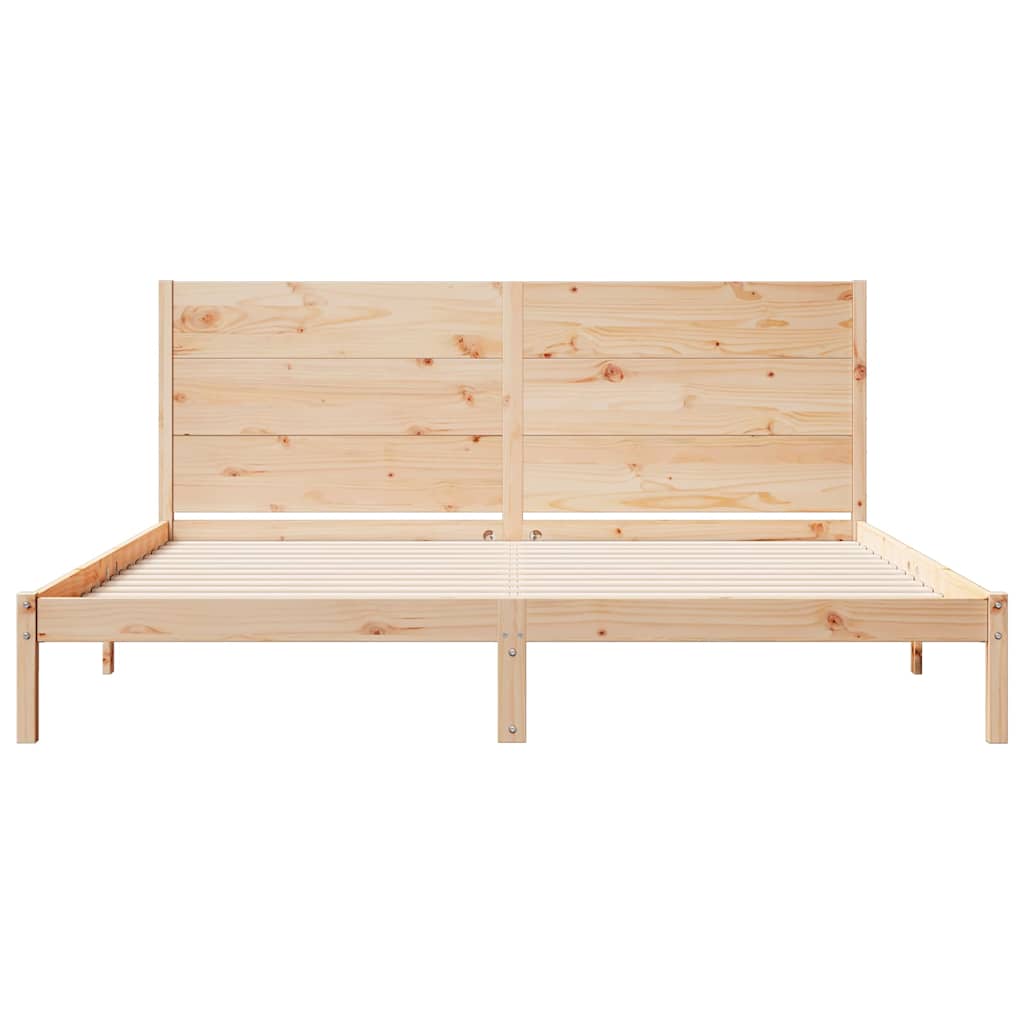 ekstra lang sengeramme uden madras 200x220 cm massivt træ