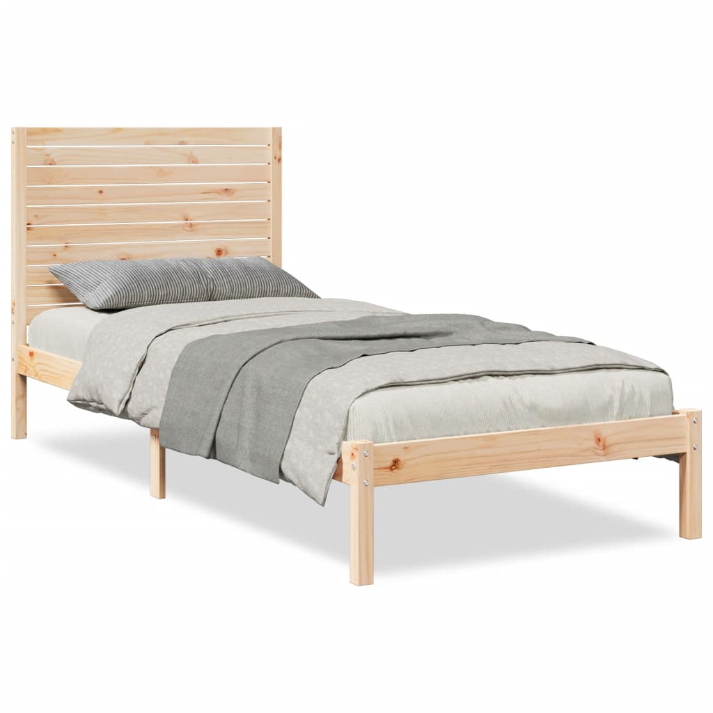 ekstra lang sengeramme uden madras 90x210 cm massivt træ