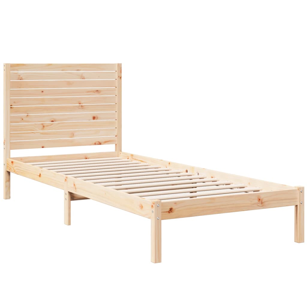 ekstra lang sengeramme uden madras 90x210 cm massivt træ