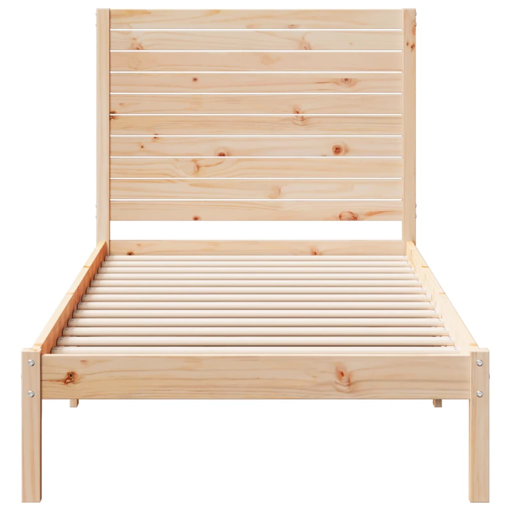 ekstra lang sengeramme uden madras 90x210 cm massivt træ