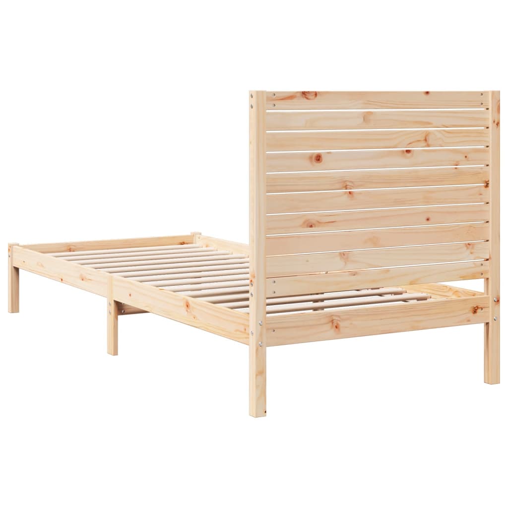 ekstra lang sengeramme uden madras 90x210 cm massivt træ