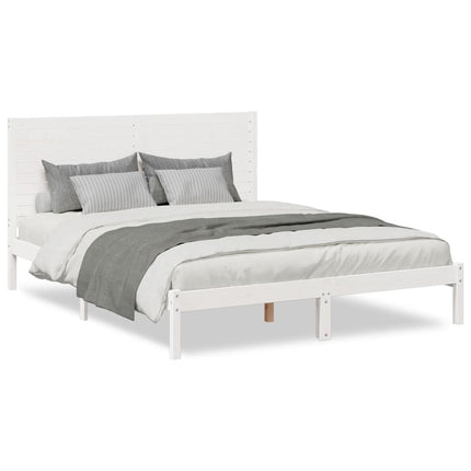 ekstra lang sengeramme uden madras 140x210 cm massivt træ