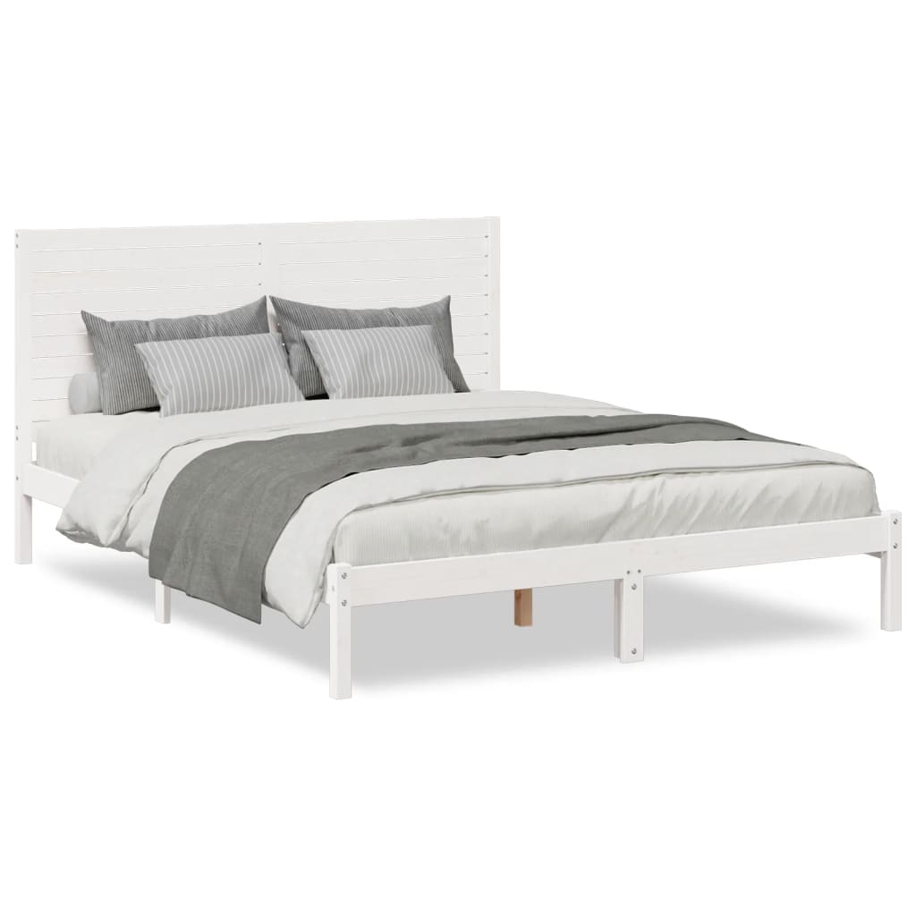 ekstra lang sengeramme uden madras 140x210 cm massivt træ