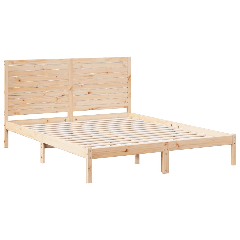 ekstra lang sengeramme uden madras 160x210 cm massivt træ