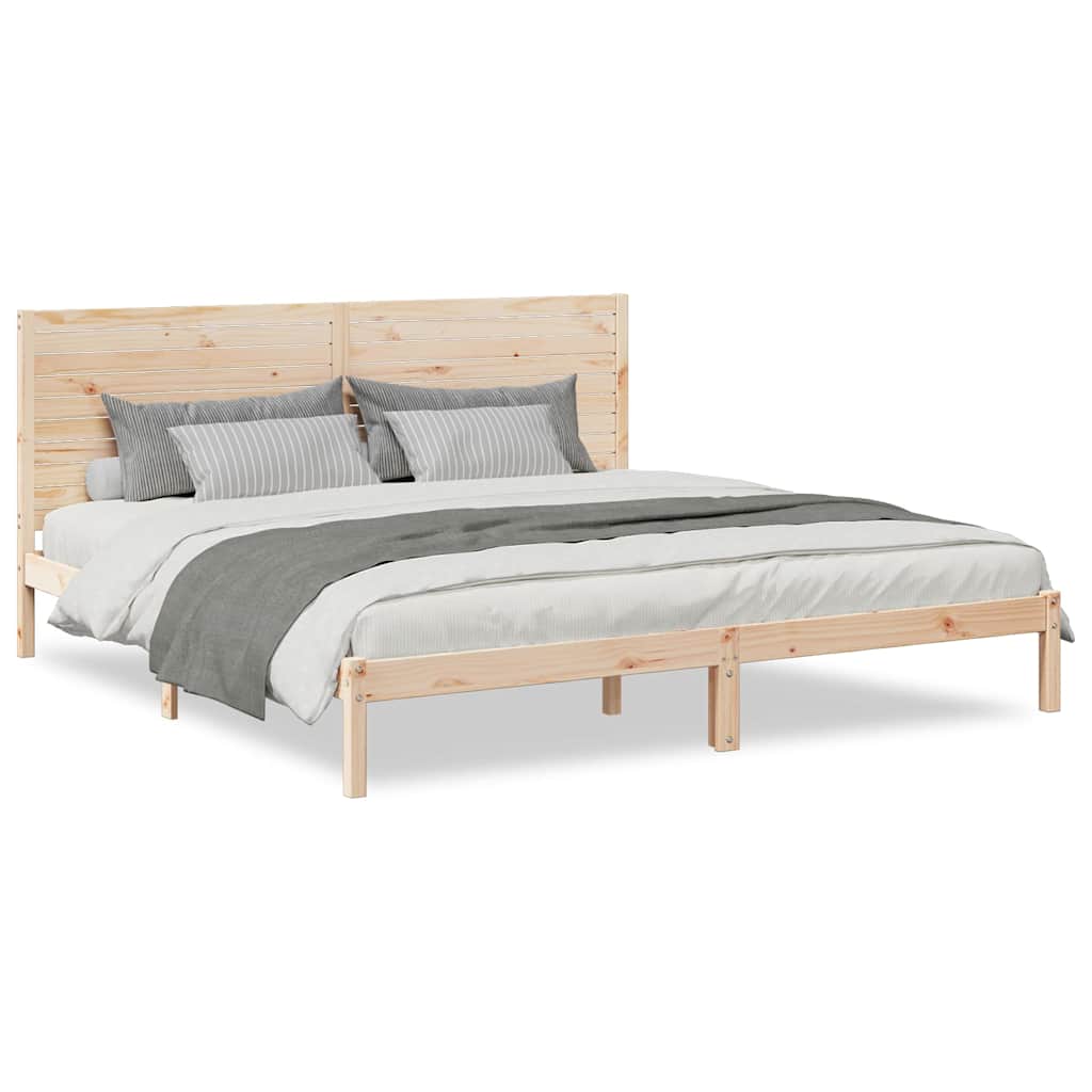 ekstra lang sengeramme uden madras 180x210 cm massivt træ