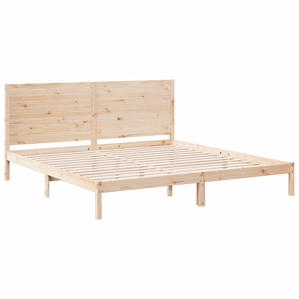 ekstra lang sengeramme uden madras 180x210 cm massivt træ