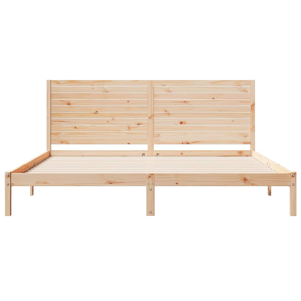 ekstra lang sengeramme uden madras 180x210 cm massivt træ