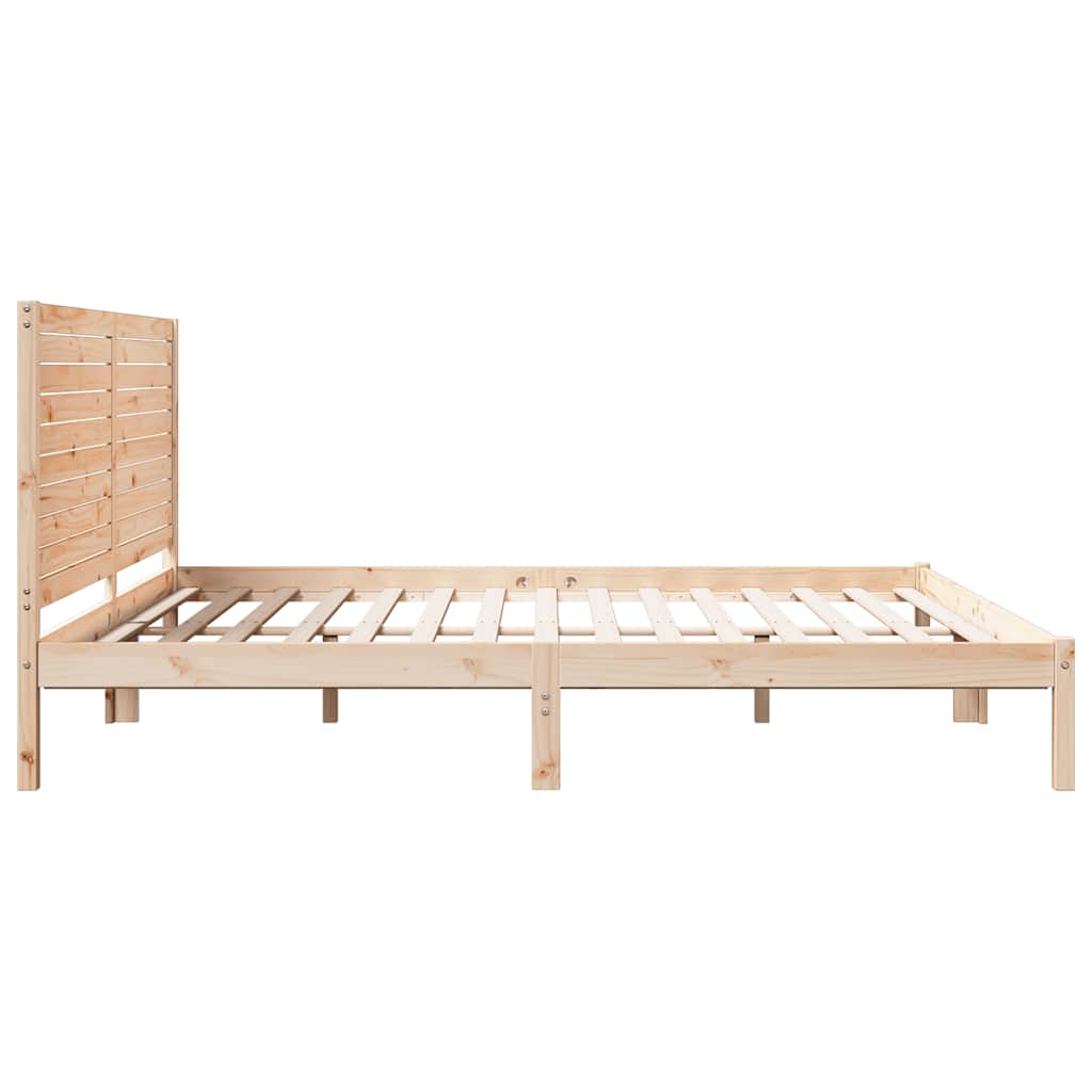 ekstra lang sengeramme uden madras 180x210 cm massivt træ