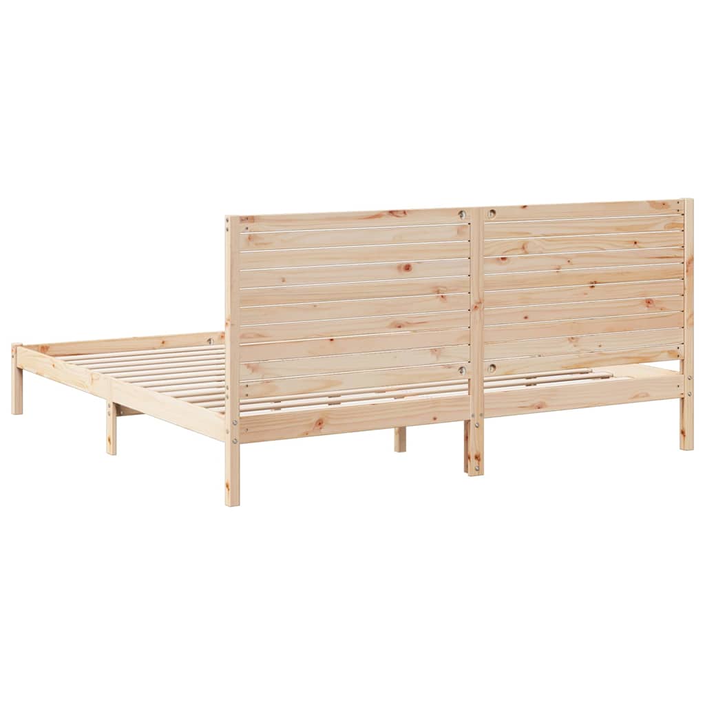 ekstra lang sengeramme uden madras 180x210 cm massivt træ