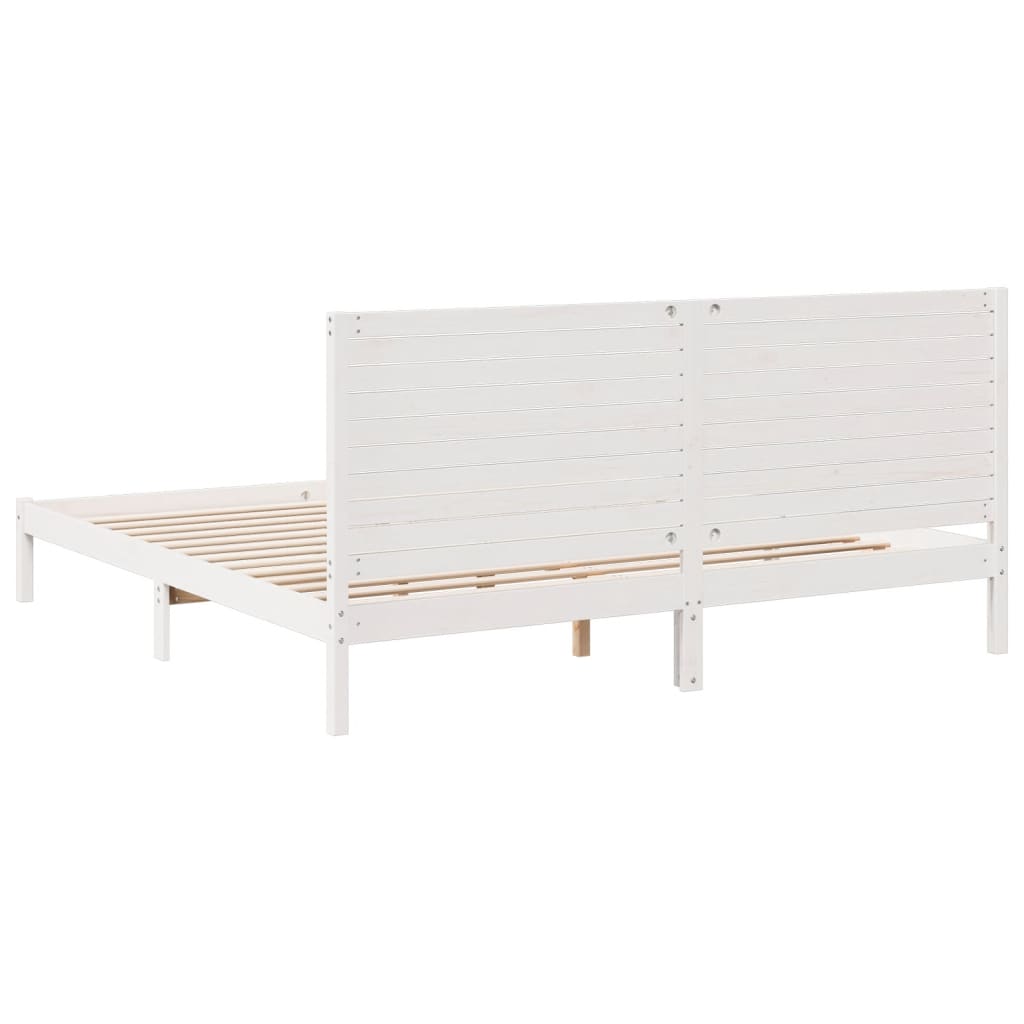 ekstra lang sengeramme uden madras 180x210 cm massivt træ