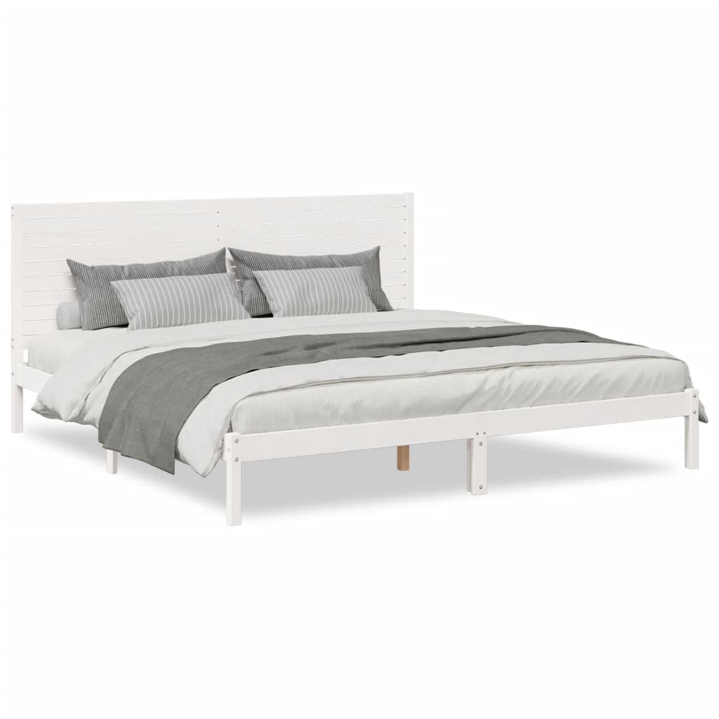 ekstra lang sengeramme uden madras 200x210 cm massivt træ