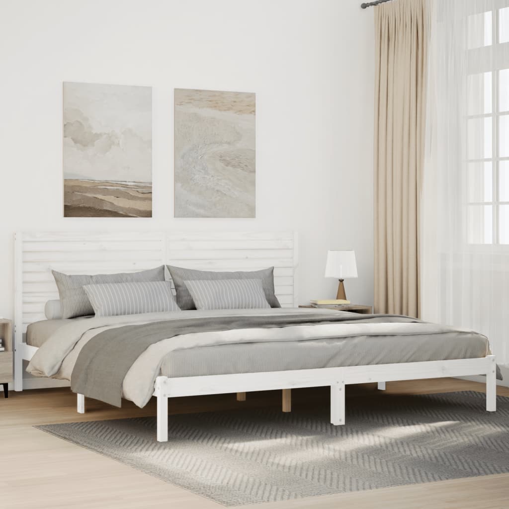 ekstra lang sengeramme uden madras 200x210 cm massivt træ