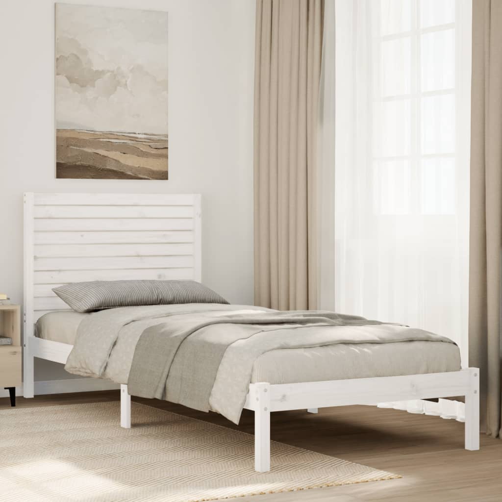 ekstra lang sengeramme uden madras 90x220 cm massivt træ billede