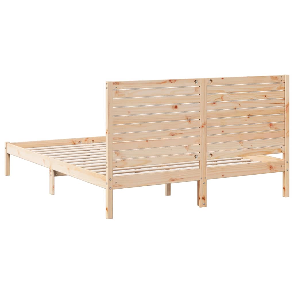ekstra lang sengeramme uden madras 160x220 cm massivt træ