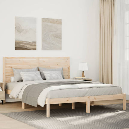 ekstra lang sengeramme uden madras 160x220 cm massivt træ