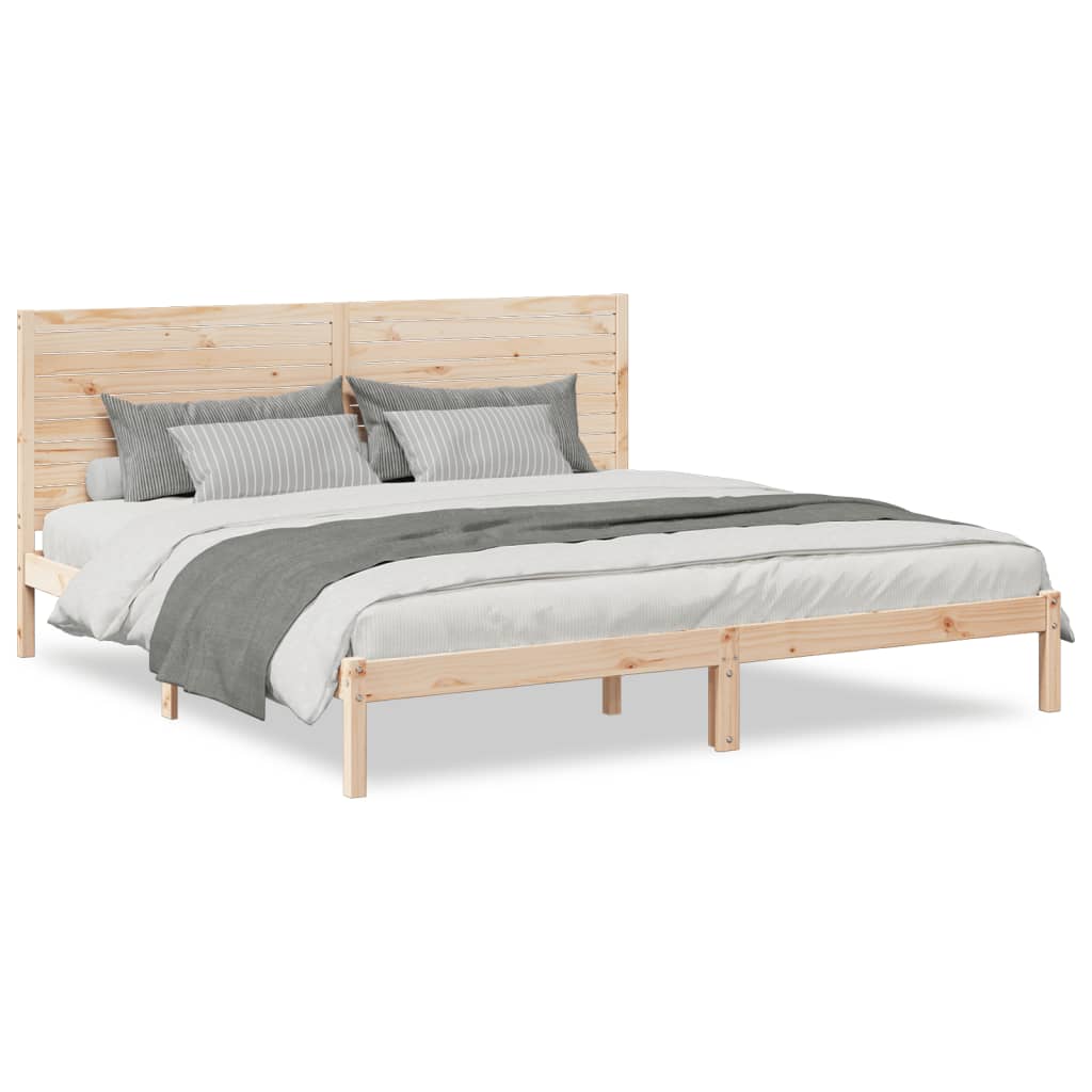 ekstra lang sengeramme uden madras 180x220 cm massivt træ