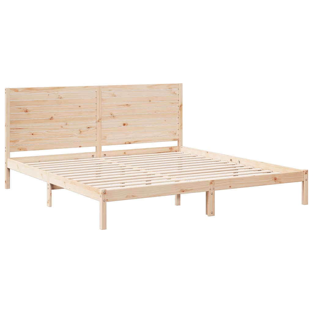 ekstra lang sengeramme uden madras 180x220 cm massivt træ