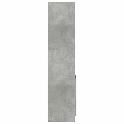 reol 92x33x140 cm konstrueret træ betongrå