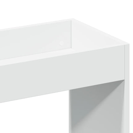 reol 92x33x180 cm konstrueret træ hvid