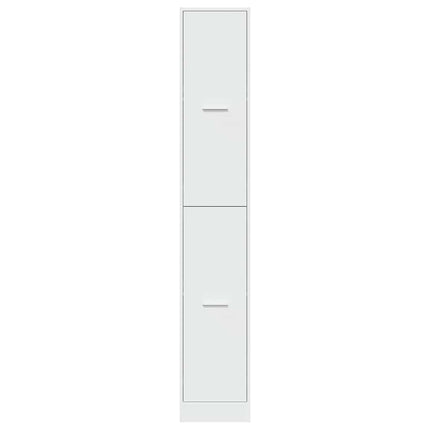 apotekerskab hvid 30x41x174,5 cm konstrueret træ