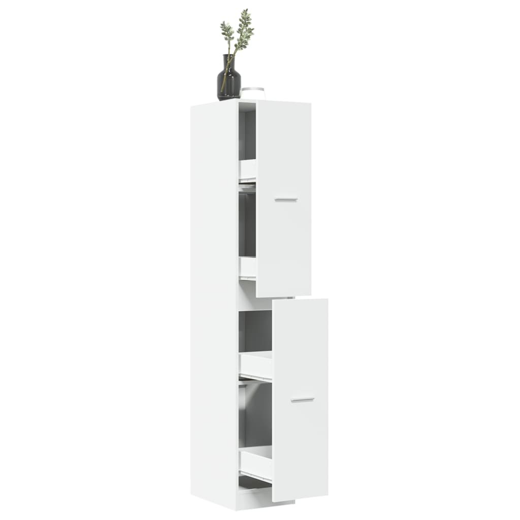 apotekerskab hvid 30x41x174,5 cm konstrueret tr