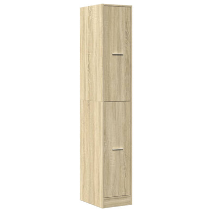 apotekerskab 30x41x174,5 cm konstrueret træ sonoma-eg
