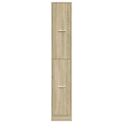 apotekerskab 30x41x174,5 cm konstrueret træ sonoma-eg