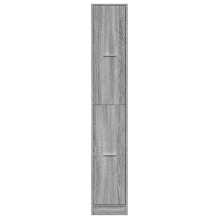 apotekerskab 30x41x174,5 cm konstrueret træ grå sonoma-eg