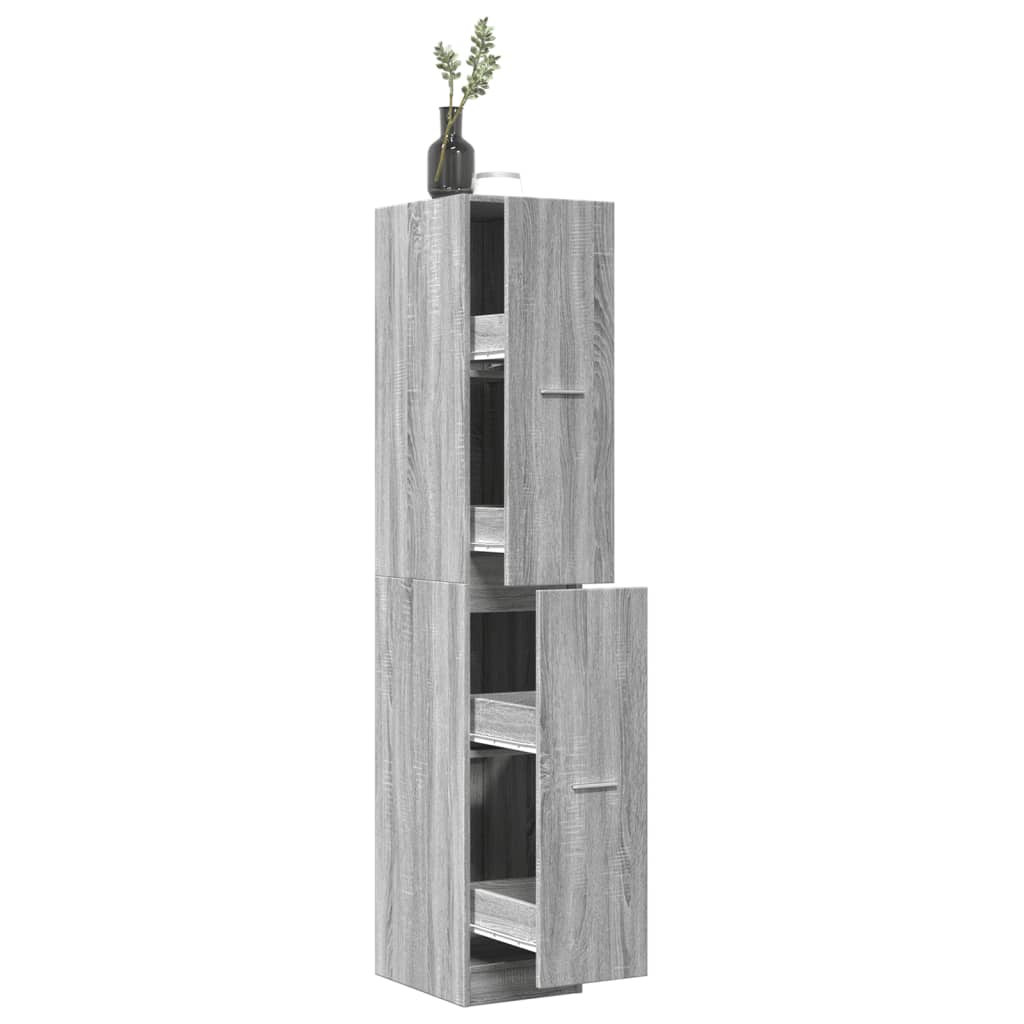 apotekerskab 30x41x174,5 cm konstrueret tr gr sonoma-eg