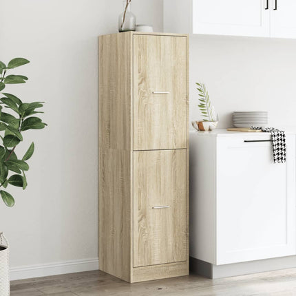 apotekerskab 40x41x144,5 cm konstrueret træ sonoma-eg