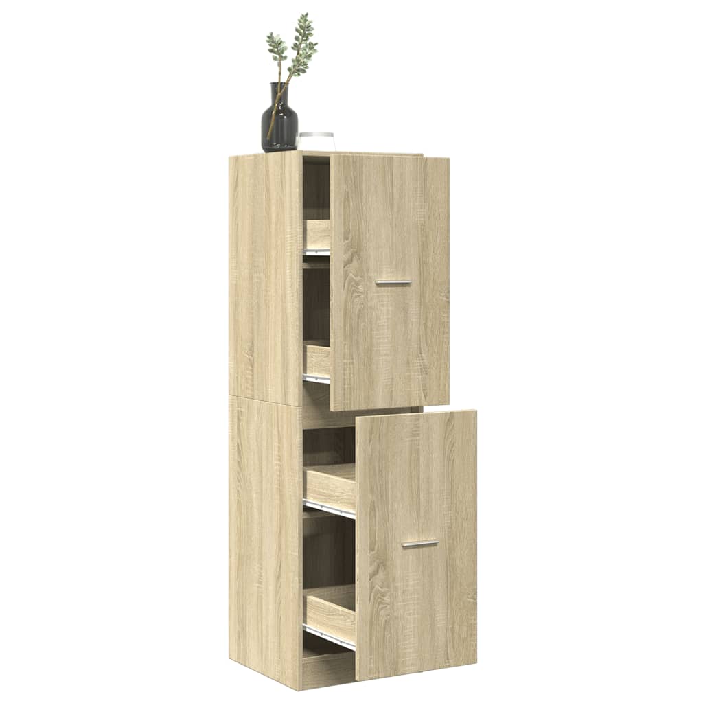 apotekerskab 40x41x144,5 cm konstrueret tr sonoma-eg