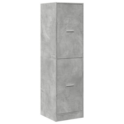 apotekerskab 40x41x144,5 cm konstrueret træ betongrå