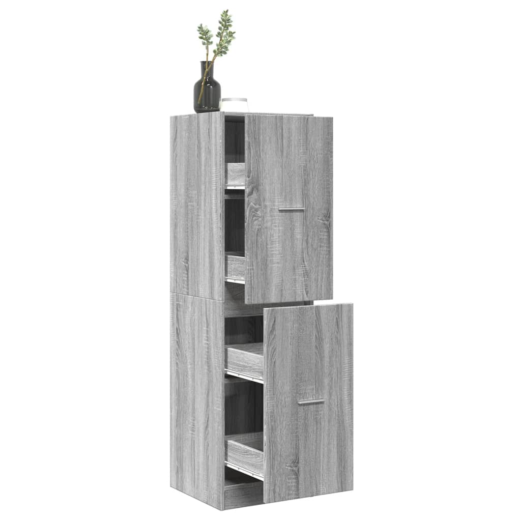 apotekerskab 40x41x144,5 cm konstrueret tr gr sonoma-eg